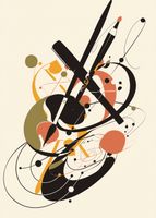 Plakat 25x35cm Abstrakcyjny Rapsod