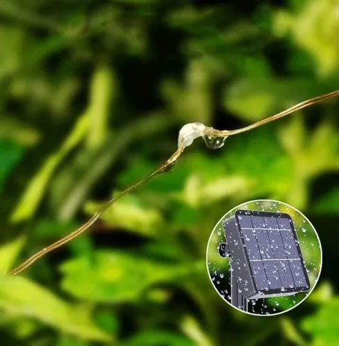 LAMPA SOLARNA GIRLANDA OGRODOWA 100 LED ZIMNA 12m na Arena.pl