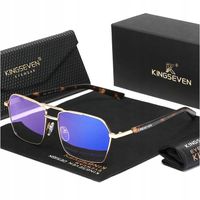 OKULARY DO KOMPUTERA BLOKUJĄCE NIEBIESKIE ŚWIATŁO KINGSEVEN ETUI ANTI BLUE
