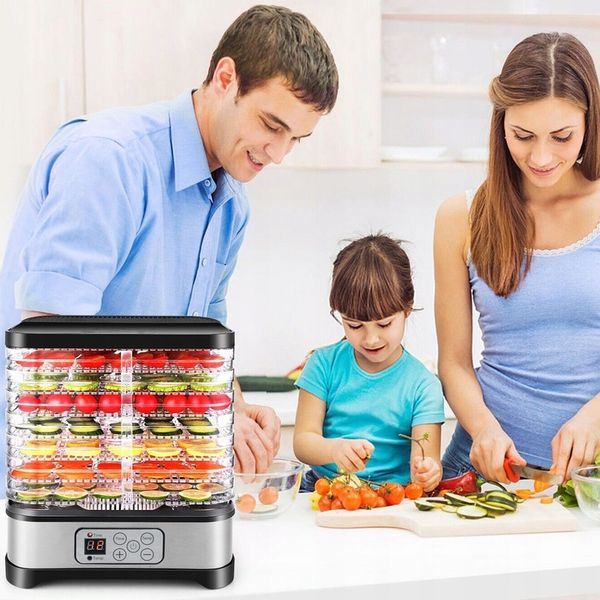 MOCNA SUSZARKA LCD DO GRZYBÓW OWOCÓW WARZYW RYBY EKO REGULACJA 5 SIT ZESTAW zdjęcie 13