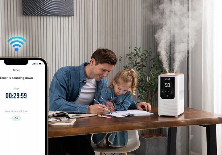 Nawilżacz powietrza Levoit OasisMist 450S dyfuzor ciepła zimna mgiełka 40m2 zdjęcie 12