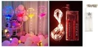 lampki 10szt  dekoracyjne na druciku 30 led 3m czerwone (na baterie) nt2409