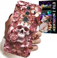 ETUI DO HUAWEI MATE 10 PRO - KOBIECE, MODNE WZORY, CZASZKA W RÓŻE