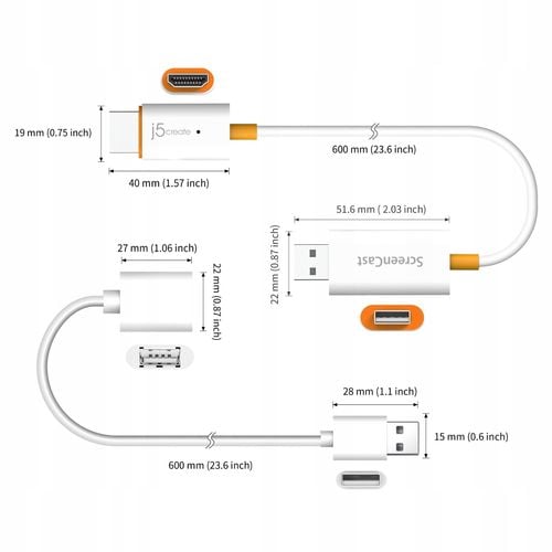 Bezprzewodowy Wireless Display Adapter audio video J5create JVAW56 HDMI USB na Arena.pl