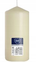 Świeca parafinowa Bezzapachowa Aura Bispol ecru 70/150