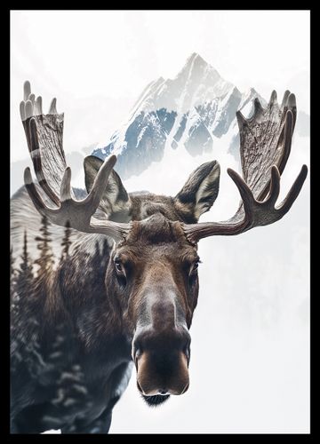 Plakat 29,7x42cm Łoś Duch Lasu na Arena.pl