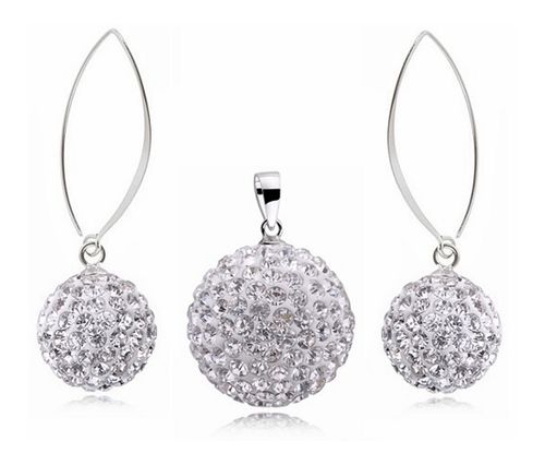 KOMPLET BIAŁE KULKI SWAROVSKI SHAMBALLA BALLS KULE na Arena.pl