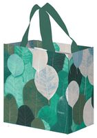 Mocna torba zakupowa z motywem liści - Mini 10L Kolorowe Listki morskie