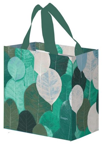 Mocna torba zakupowa z motywem liści - Mini 10L Kolorowe Listki morskie na Arena.pl