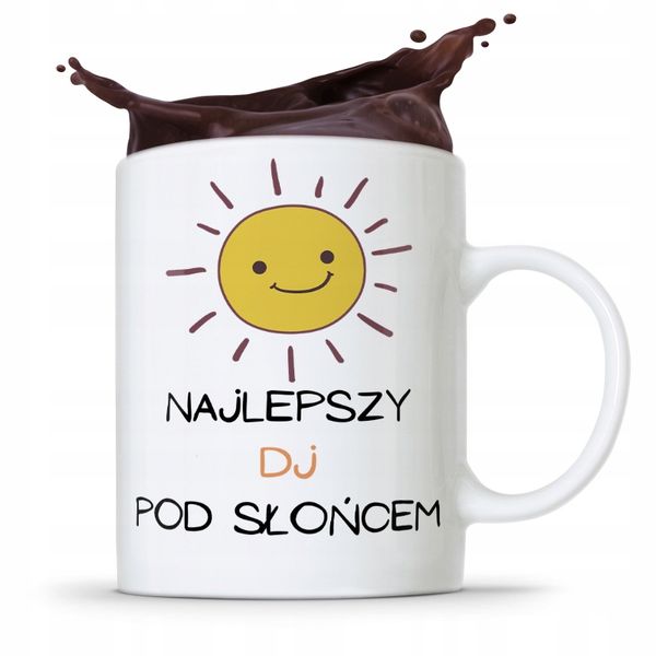 Dla Dja Muzyka Kubek Najlepszy Dj Pod Słońcem Z Nadrukiem Ze Zdjęciem zdjęcie 1