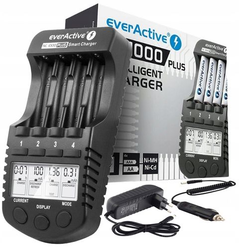 ŁADOWARKA AKU everActive NC-1000 PLUS AA AAA LCD na Arena.pl
