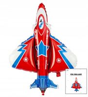 BALON FOLIOWY Odrzutowiec KOSMOS DEKORACJA URODZINOWA NA PRZYJĘCIE 3D
