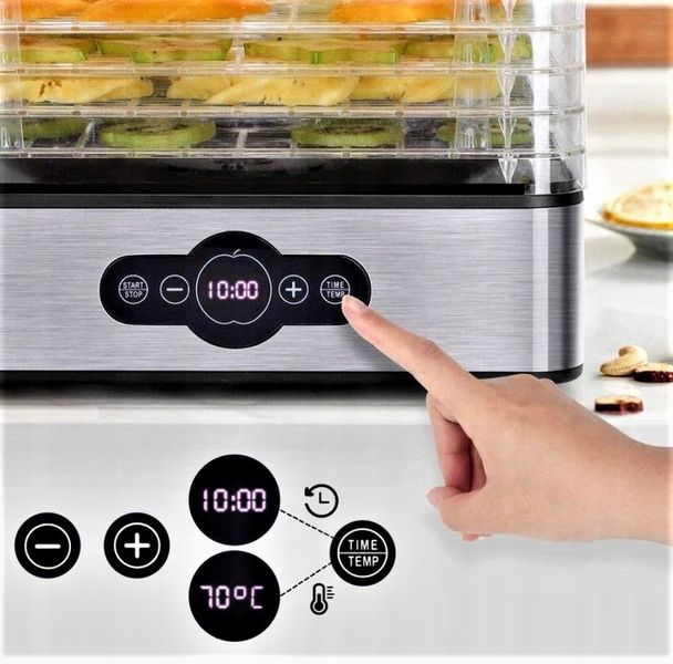 SUSZARKA DO GRZYBÓW OWOCÓW WARZYW SPOŻYWCZA DUŻA STALOWE SITA 500W ŻYWNOŚCI zdjęcie 16