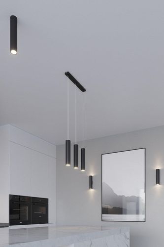 LAMPA wisząca SL.0327 metalowa OPRAWA zwis sopel tuba czarna na Arena.pl