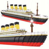 TITANIC KLOCKI DO UKŁADANIA SKŁADANIA MODEL STATKU 1878 SZTUK