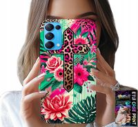 ETUI DO OPPO RENO5 4G 5G - KRZYŻ, RÓŻA CHRZEŚCIJAŃSTWO JEZUS PLECKI