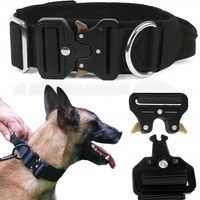 MEGA MOCNA SOLIDNA OBROŻA TAKTYCZNA DO DUŻEGO PSA METALOWA KLAMRA 45-65 XL