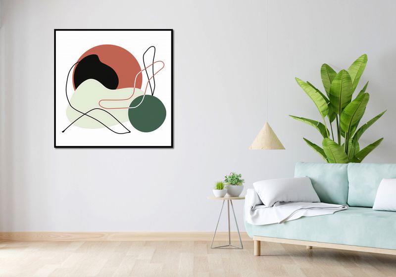 Plakat 100x100cm Płaszczyzny zdjęcie 4