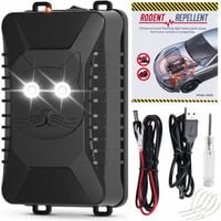 ODSTRASZACZ LED SAMOCHODOWY GRYZONI KUN DO AUTA 3x ZASILANIE USB 5V 12V BAT
