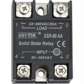 PRZEKAŹNIK PÓŁPRZEWODNIKOWY STYCZNIK PRZEMYSŁOWY HOYMK SSR 80A AC-AC
