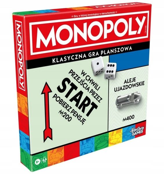 ORYGINALNA GRA MONOPOLY CLASSIC POLSKA HASBRO NEW zdjęcie 1
