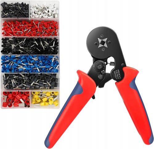 ZACISKARKA PRASKA DO KONEKTORÓW TULEJEK KABLI PRZEWODÓW 1200 SZTUK TULEJEK na Arena.pl
