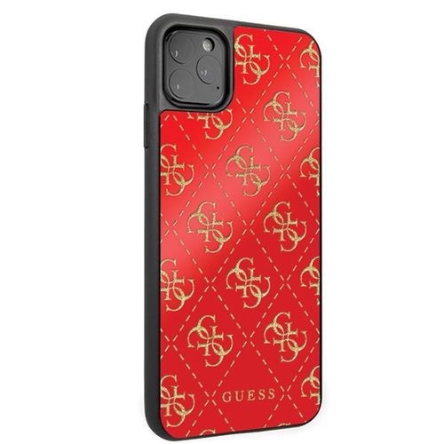 Guess 4G Double Layer Glitter Case - Etui iPhone 11 Pro Max (Red) na Arena.pl