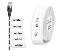 NIIMBOT ETYKIETY Naklejki do B18 BIAŁE do KABLI