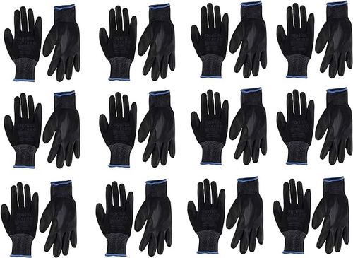 Rękawice robocze czarne 24 pary na Arena.pl