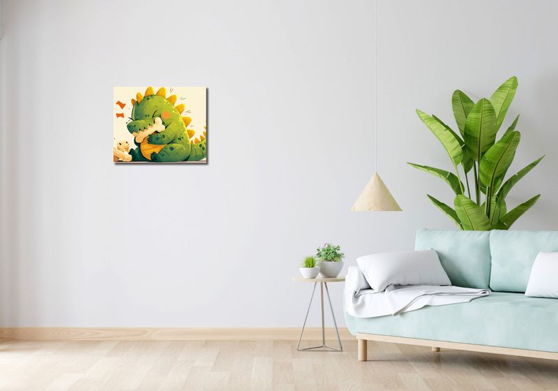 Obraz 50x40cm Uroczy Dinozaur zdjęcie 2