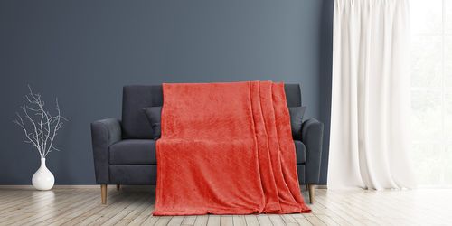 AmeliaHome Koc Geometric Czerwony 150X200 na Arena.pl