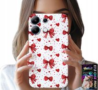 ETUI DO XIAOMI NOTE 13 PRO 4G - CZERWONE WSTĄŻKI WSTĄŻKA MODNE WZORY