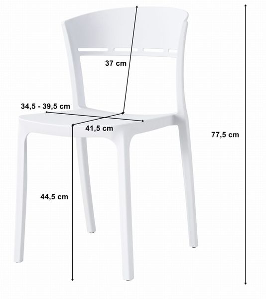 Krzesło COCO - białe x 1 zdjęcie 5