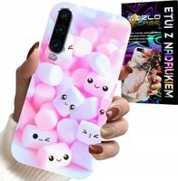 ETUI DO HUAWEI P30 - WZÓR W SŁODKIE PIANKI, OBUDOWA, PLECKI