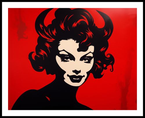 Plakat 76x60,5cm Czerwona Diablica na Arena.pl