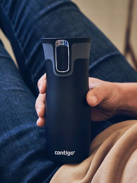 Kubek termiczny Contigo West Loop 2.0 470ml - czarny mat zdjęcie 2