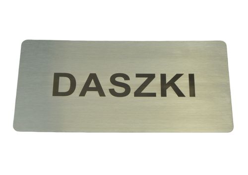 Tabliczka z dowolnym grawerem ze stali nierdzewnej 150 x 75 mm bez otworów na Arena.pl