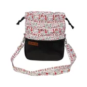 Sakiewka Torebka Black Edition - Wzór Love