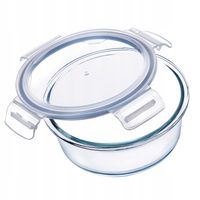 KADAX Szklany Pojemnik Na Żywność 1300ml Z Pokrywką Śniadaniówka