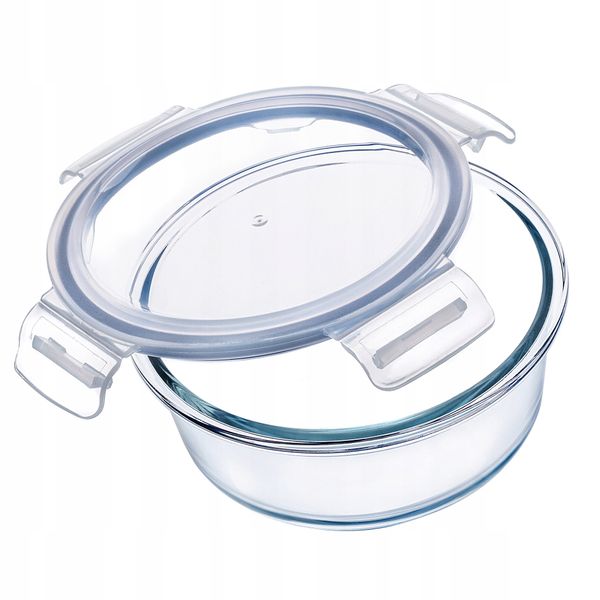 KADAX Szklany Pojemnik Na Żywność 1300ml Z Pokrywką Śniadaniówka zdjęcie 1