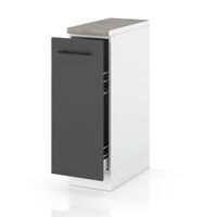 Szafka Kuchenna Stojąca Z Blatem Szafka Cargo 20cm Spremium Szary Mat