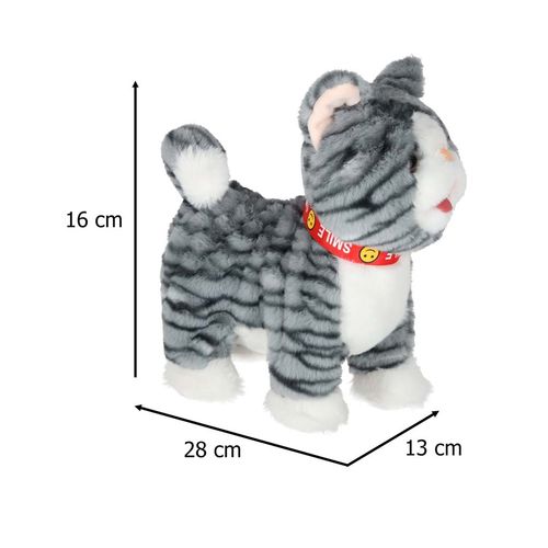 Interaktywny Kotek Pluszak na Smyczy Miauczy Chodzi Gra Zabawka dla Dzieci na Arena.pl