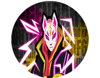 Opłatek na tort Fortnite