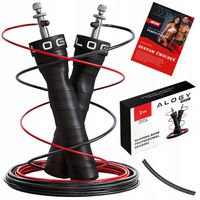 Skakanka bokserska regulowana Crossfit Fitness Alogy Sport z wymiennymi lin