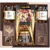 Kosz prezentowy ZESTAW herbata kawa czekolada box