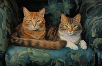 Plakat 86,4x56,8cm Koty na Fotelu