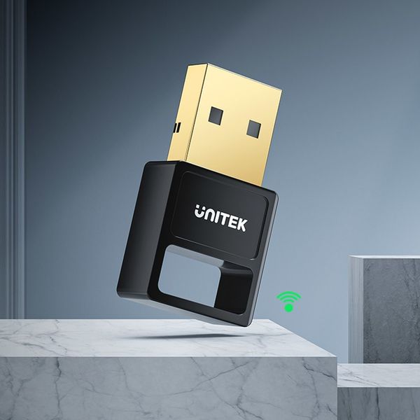 Unitek Adapter Bluetooth 5.3 BLE USB-A czarny zdjęcie 3