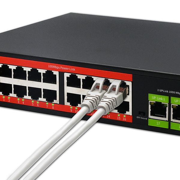 Qoltec SWITCH PoE 16xRJ45 Fast Ethernet + Uplink zdjęcie 4