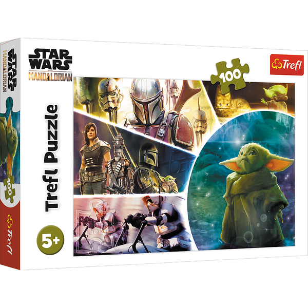 Puzzle - "100" - Baby Yoda Trefl 16413 zdjęcie 1