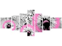 160CM 70CM OBRAZ 7 ELEM DMUCHAWCE DELIKATNYM RÓŻU ŚCIENNY